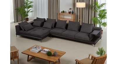 Диван угловой Minotti (ткань Focus 91 Rock)