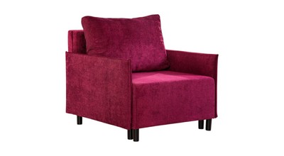 Кресло-кровать Визит-3 с узкими подлокотниками (ткань AMIGO 476 PURPLE)